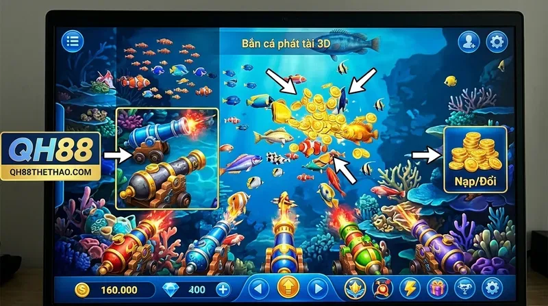 Hướng dẫn **cách chơi Bắn cá phát tài 3D** chi tiết cho người mới