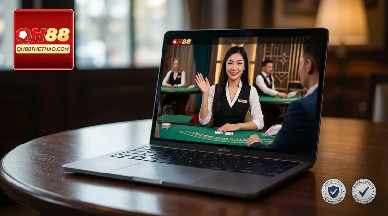 Trải nghiệm chơi với Dealer thật - Đánh giá qh88 có tốt không?