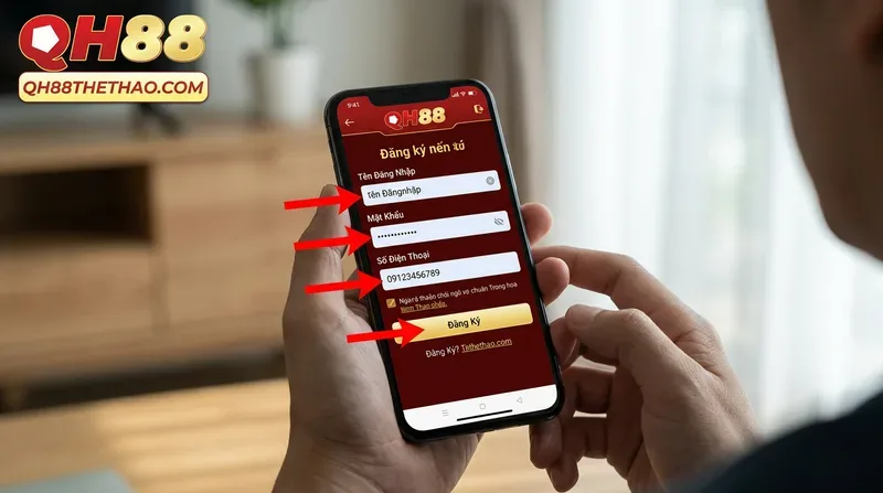 Hướng dẫn đăng ký QH88 và đăng nhập chi tiết cho người mới